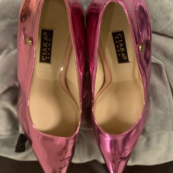 Ciara- Platinum Stilettos Heels Size 8 Exotic Heels NWOT - Picture 14 of 16